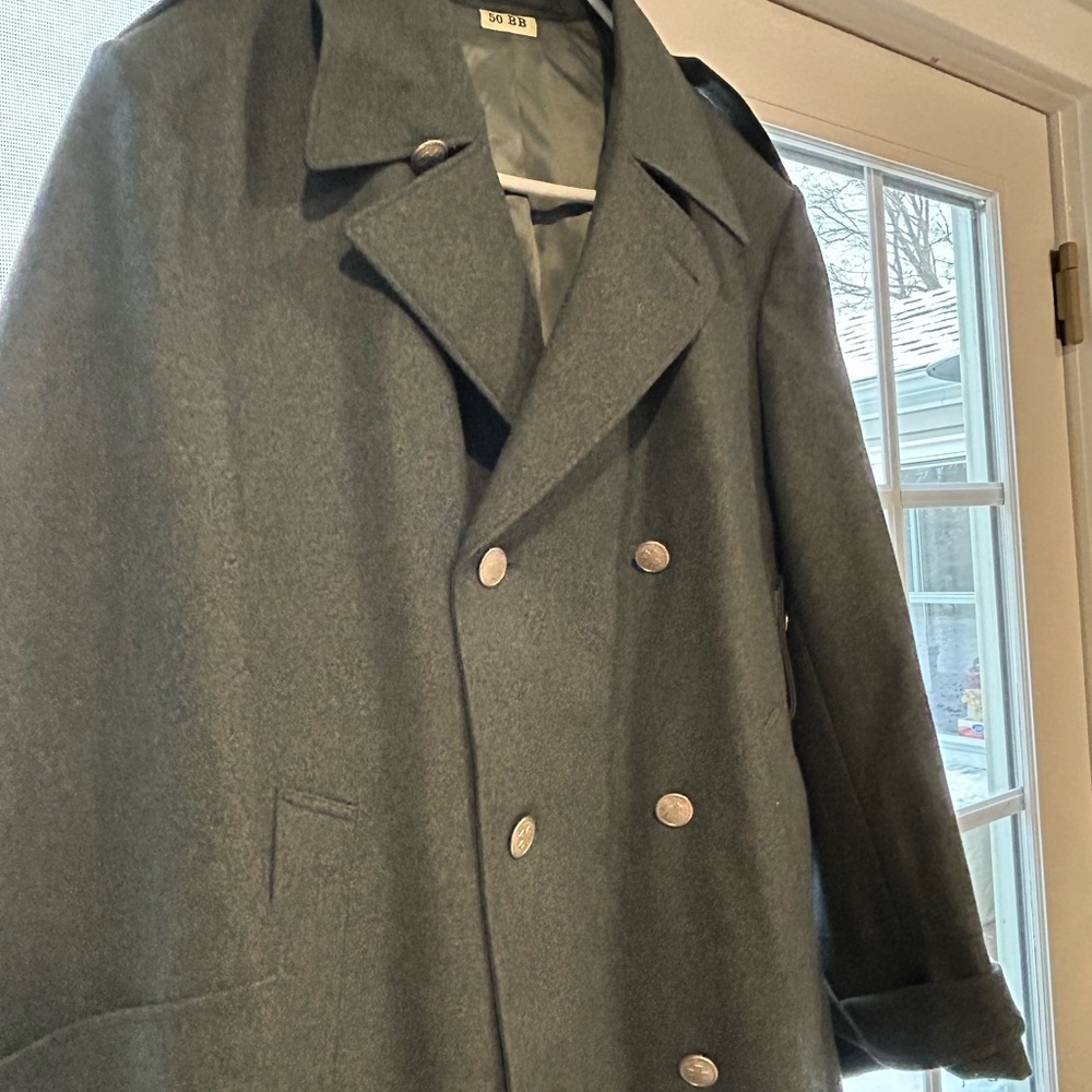 VINTAGE SWISS ARMY PEACOAT
